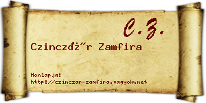 Czinczár Zamfira névjegykártya